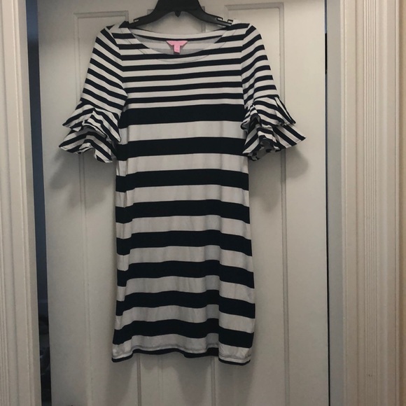 Navy striped Lilly dress - Picture 3 of 4